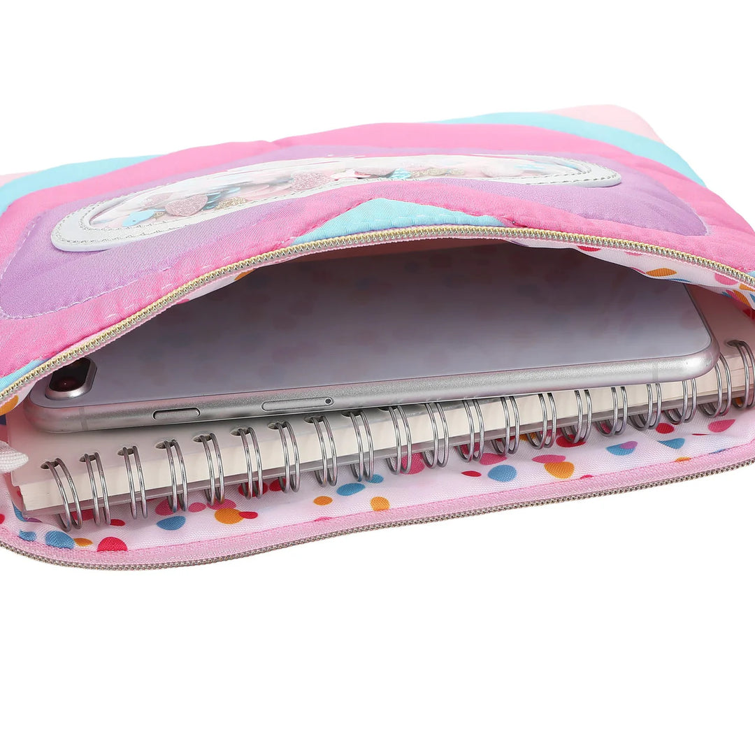 TAYLOR QUILTED HEARTS CONFETTI PENCIL POUCH