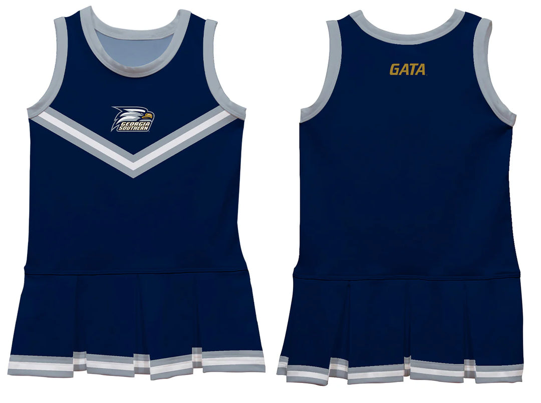 GSU CHEERLEADER GIRL DRESS FRONT AND BACK