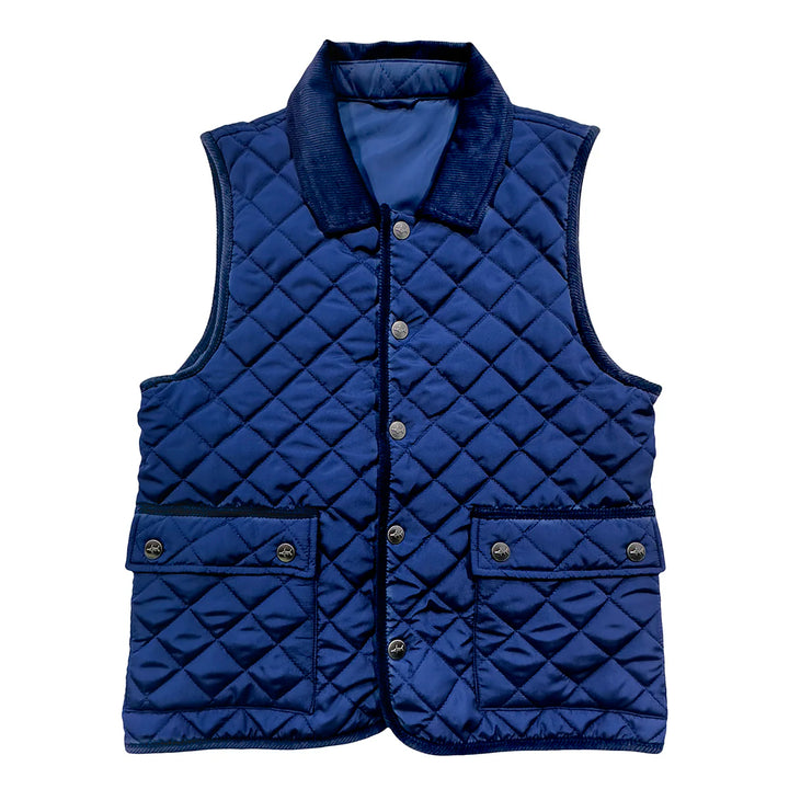 NAVY DERBY FIELD VEST