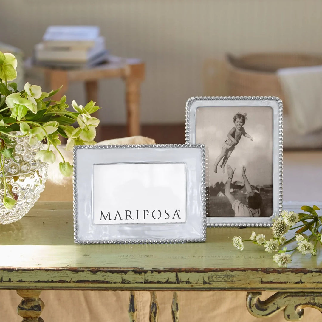 BEADED 4X6 ENGRAVABLE FRAME