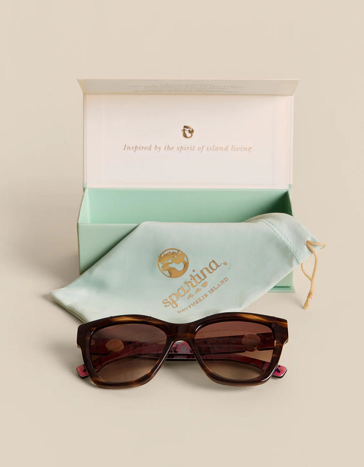 TORTOISE/FLORAL SAILOR'S WATCH SUNGLASSES