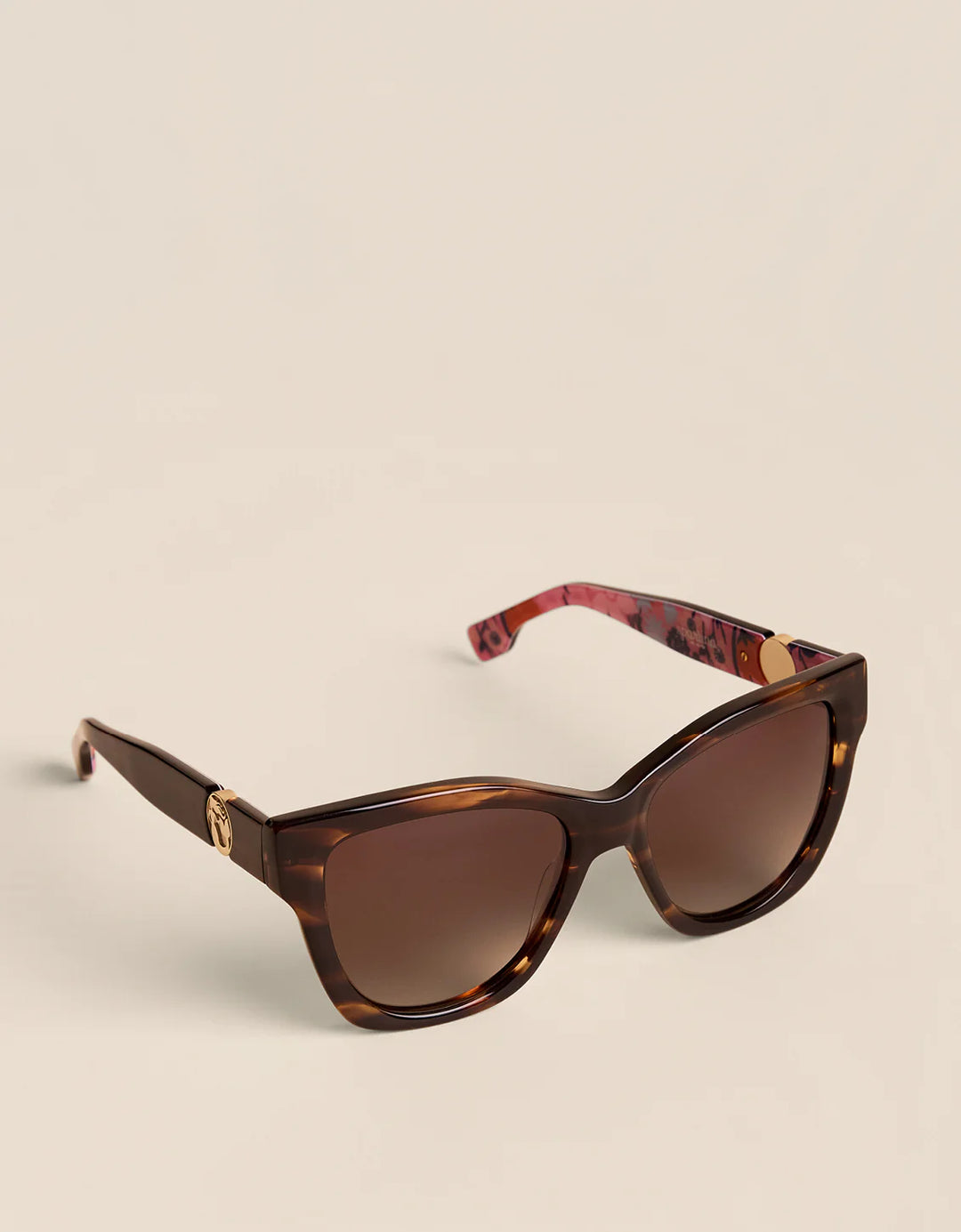 TORTOISE/FLORAL SAILOR'S WATCH SUNGLASSES