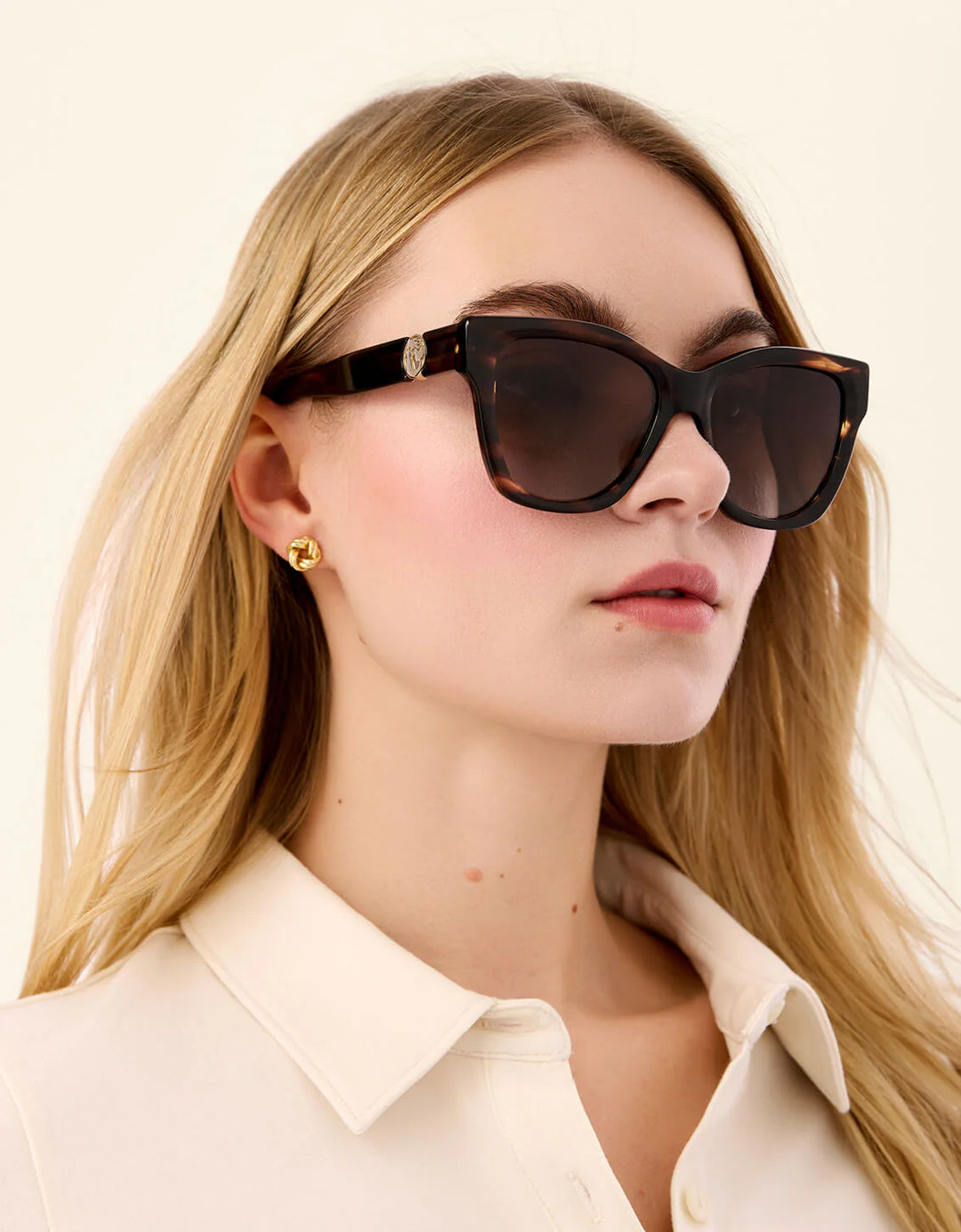 TORTOISE/FLORAL SAILOR'S WATCH SUNGLASSES