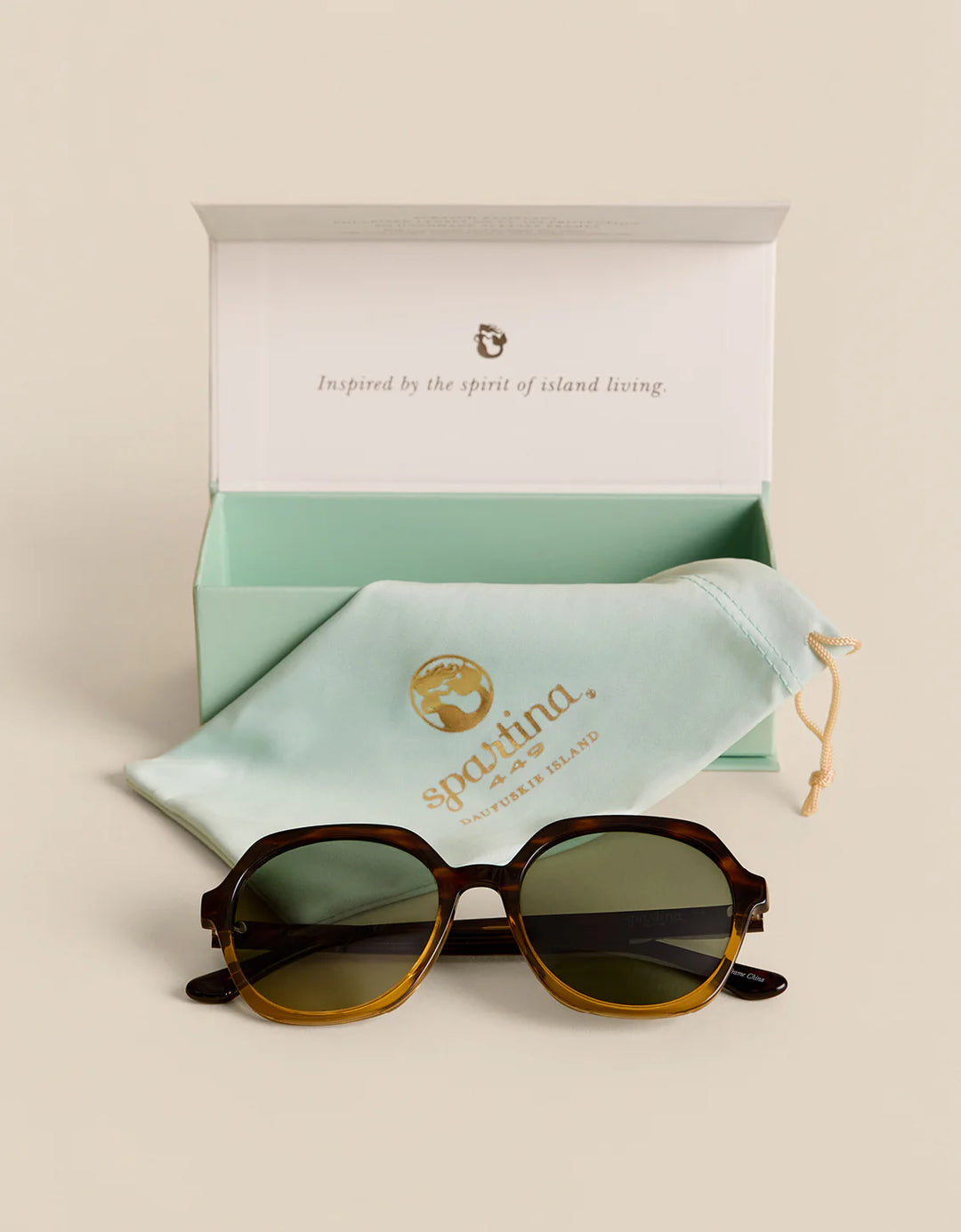 TORTOISE/GOLDEN CALIBOGUE SUNGLASSES