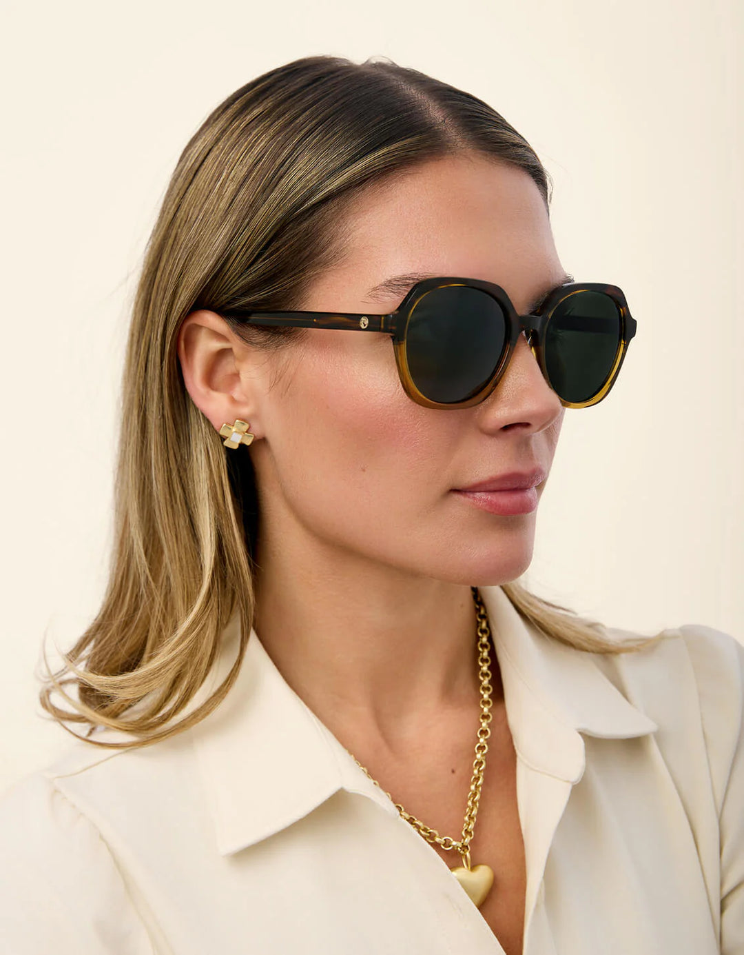 TORTOISE/GOLDEN CALIBOGUE SUNGLASSES