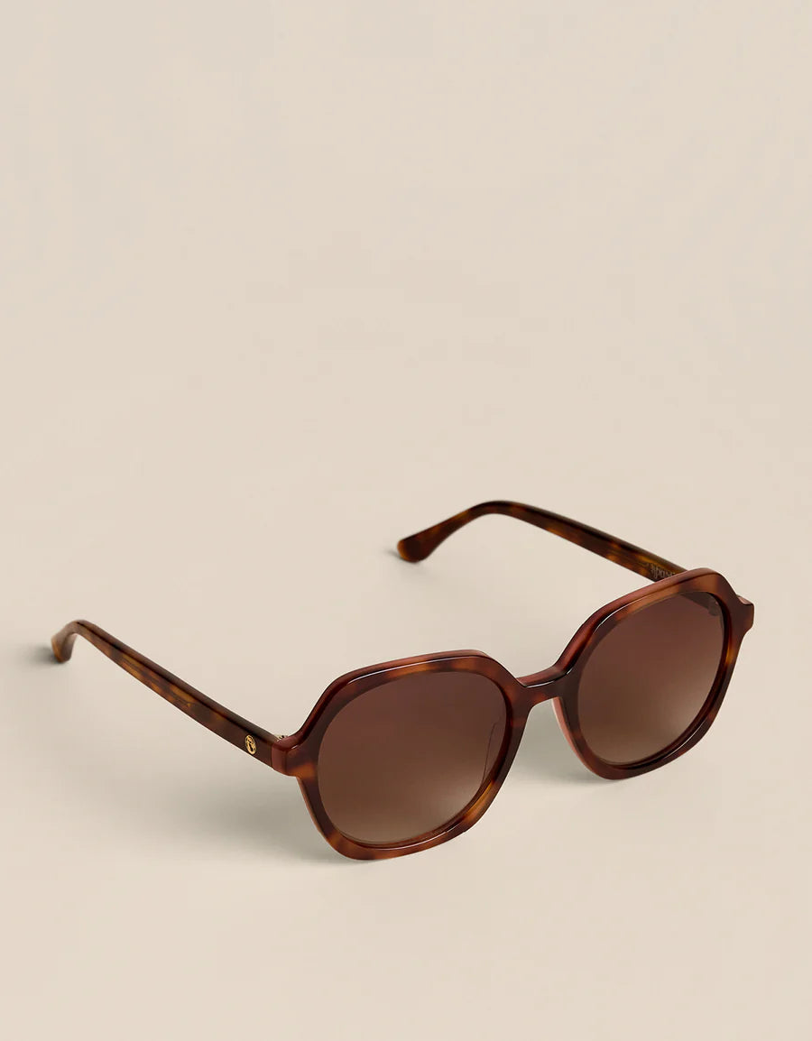 TORTOISE/ROSE CALIBOGUE SUNGLASSES