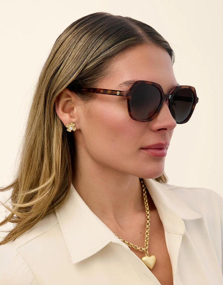 TORTOISE/ROSE CALIBOGUE SUNGLASSES