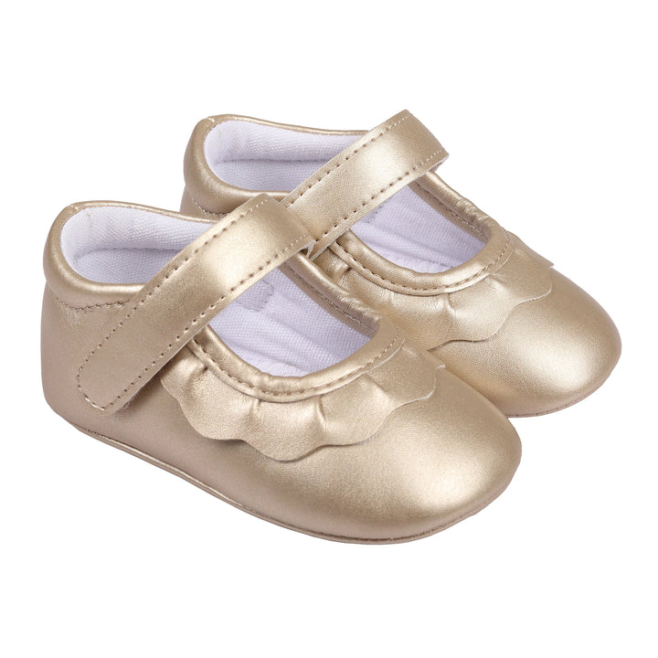 GOLD AMINA CRIB SHOE