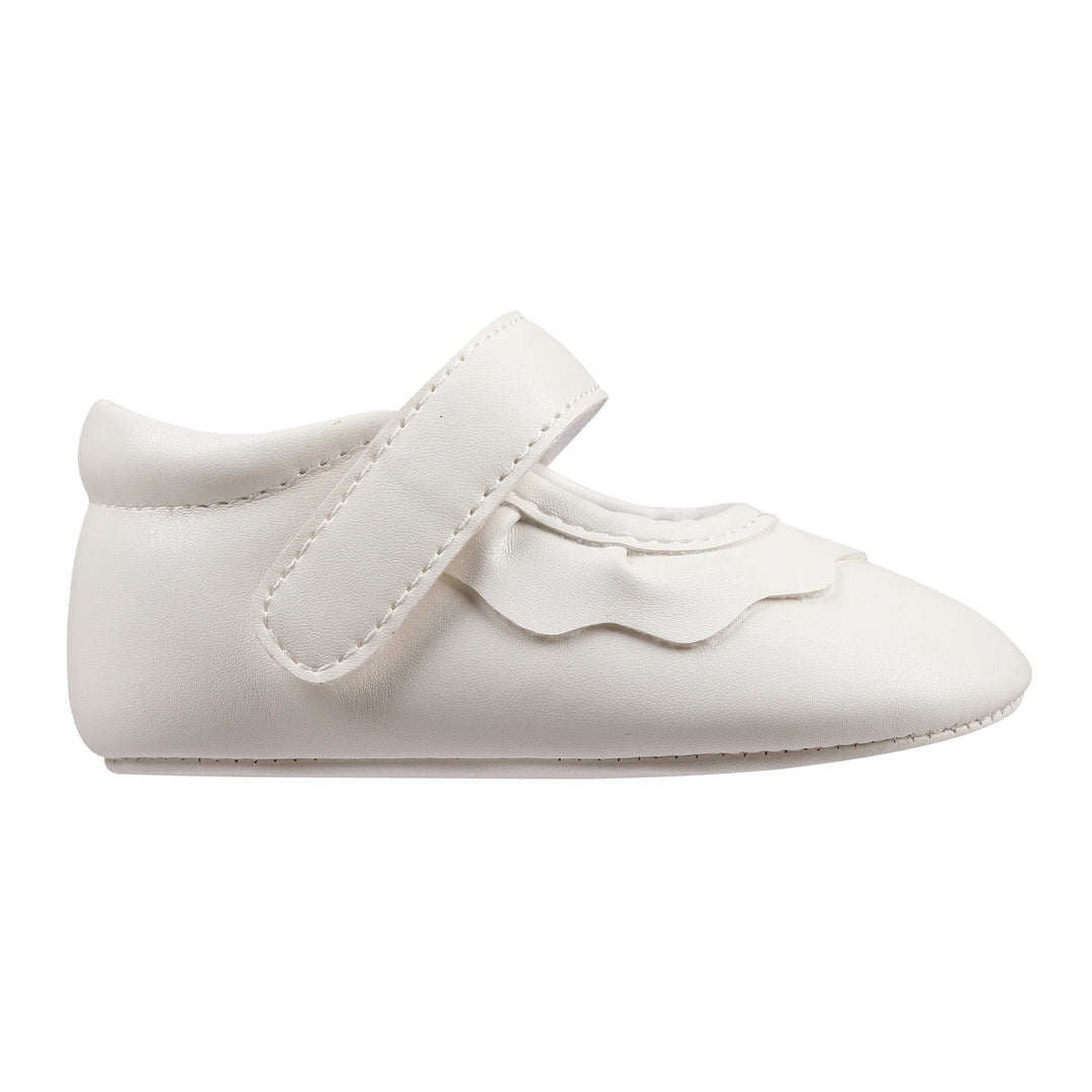 WHITE AMINA CRIB SHOE