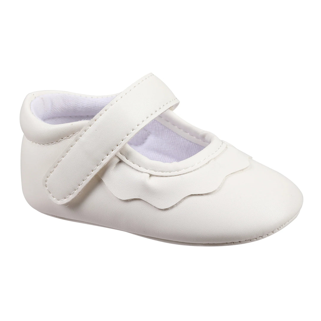 WHITE AMINA CRIB SHOE