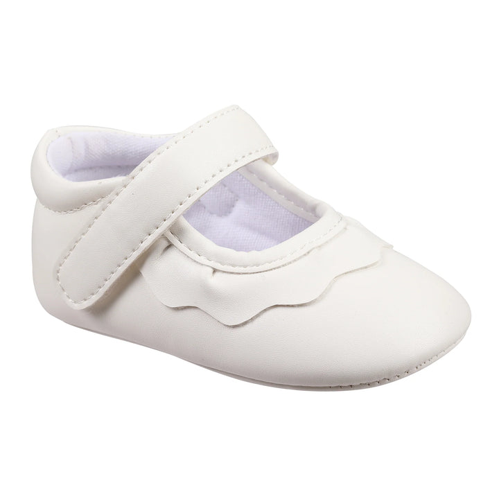 WHITE AMINA CRIB SHOE