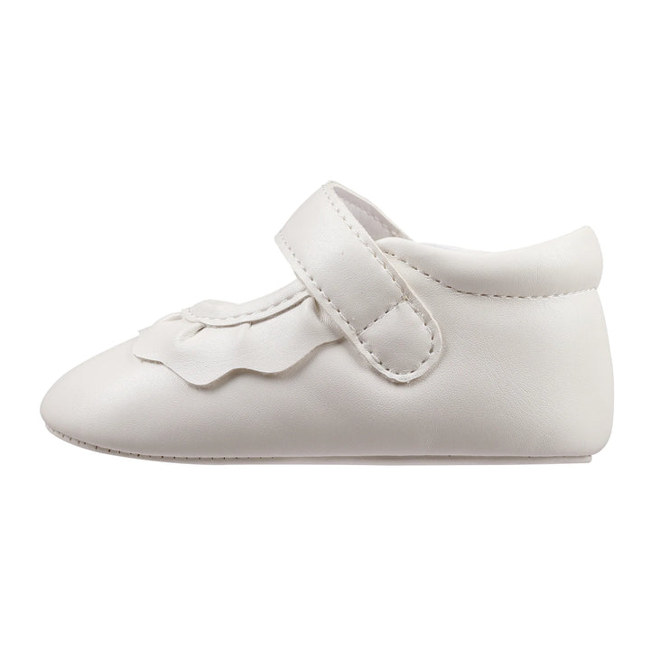 WHITE AMINA CRIB SHOE