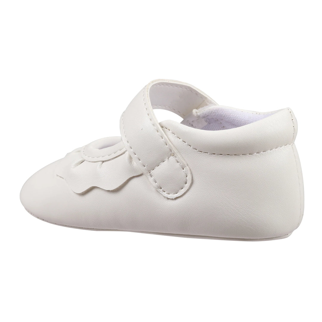 WHITE AMINA CRIB SHOE