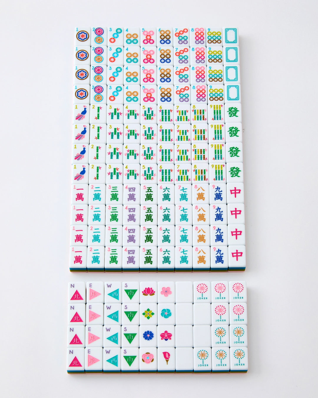 Oh My Mahjong La Fete Mahjong Tiles designer mahjong tile set for game nights and gifting | Walker Boutique