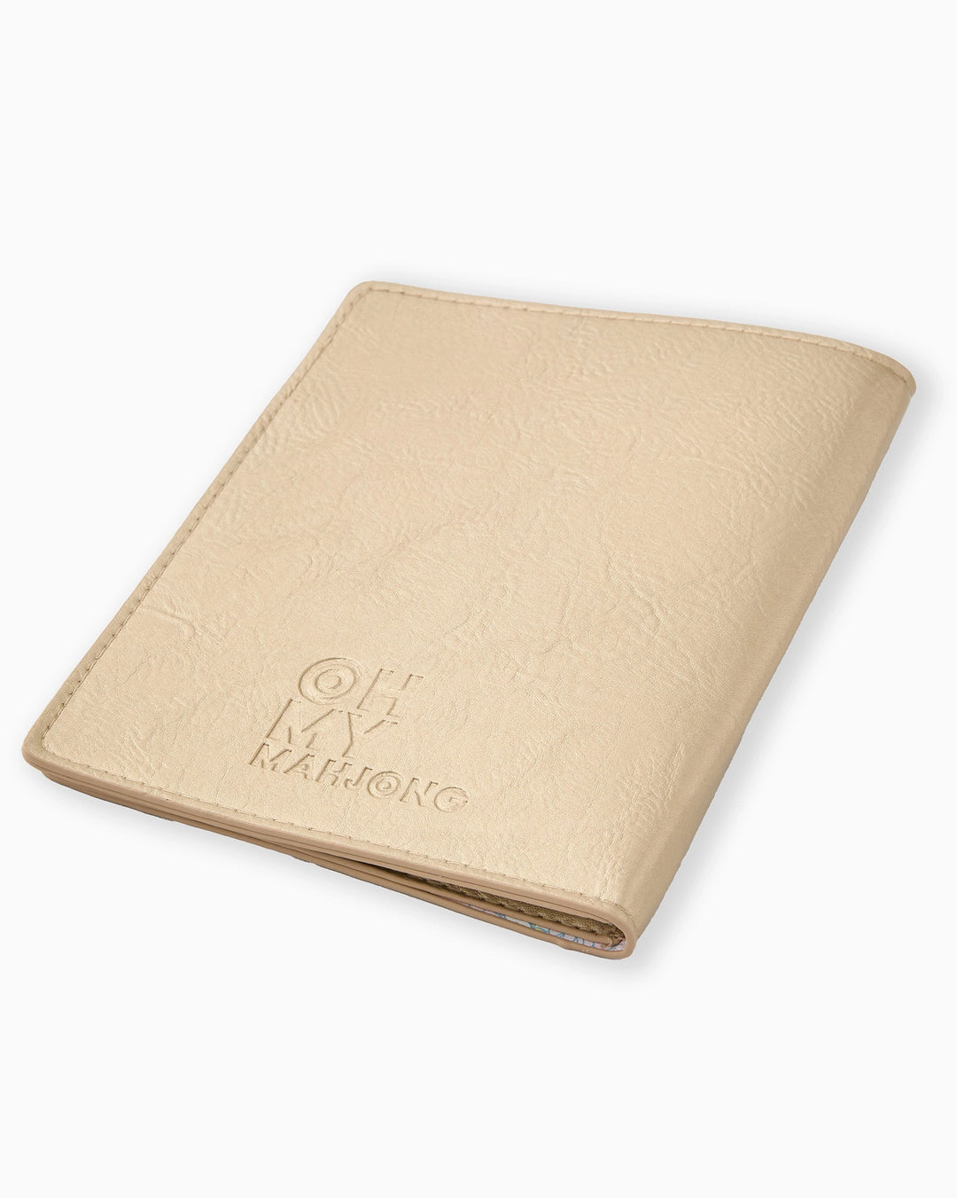 Oh My Mahjong Champagne Mahjong Card Folio mahjong card folio for organized play and travel | Walker Boutique