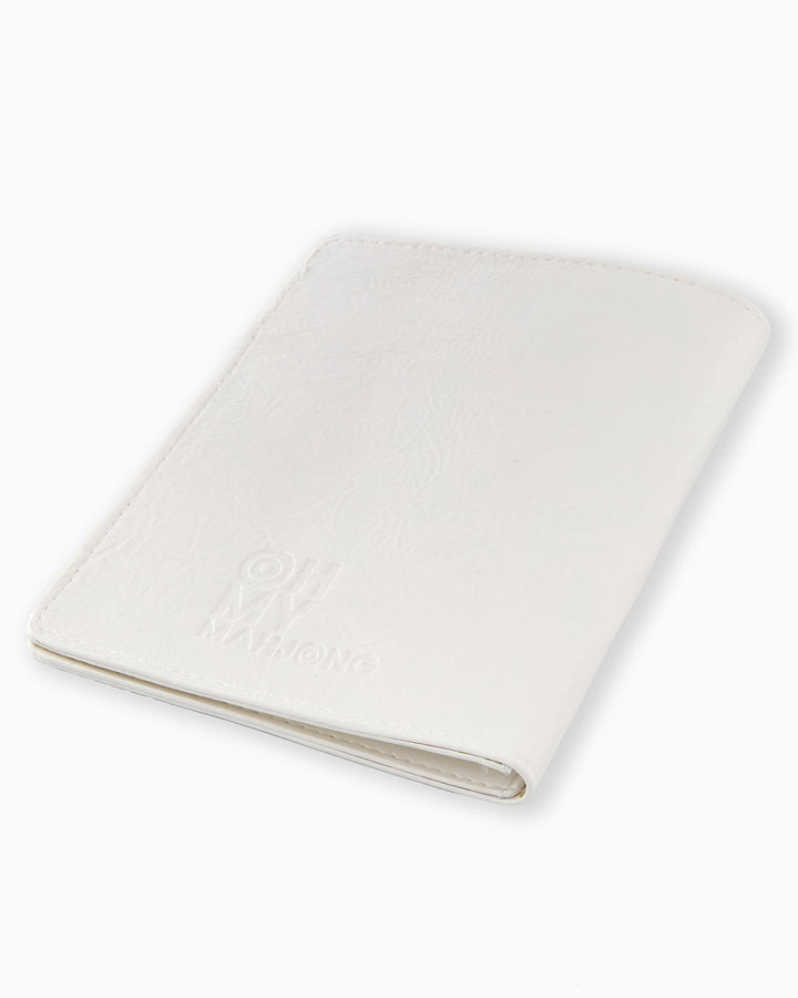 Oh My Mahjong White Mahjong Card Folio mahjong card folio for organized play and travel | Walker Boutique