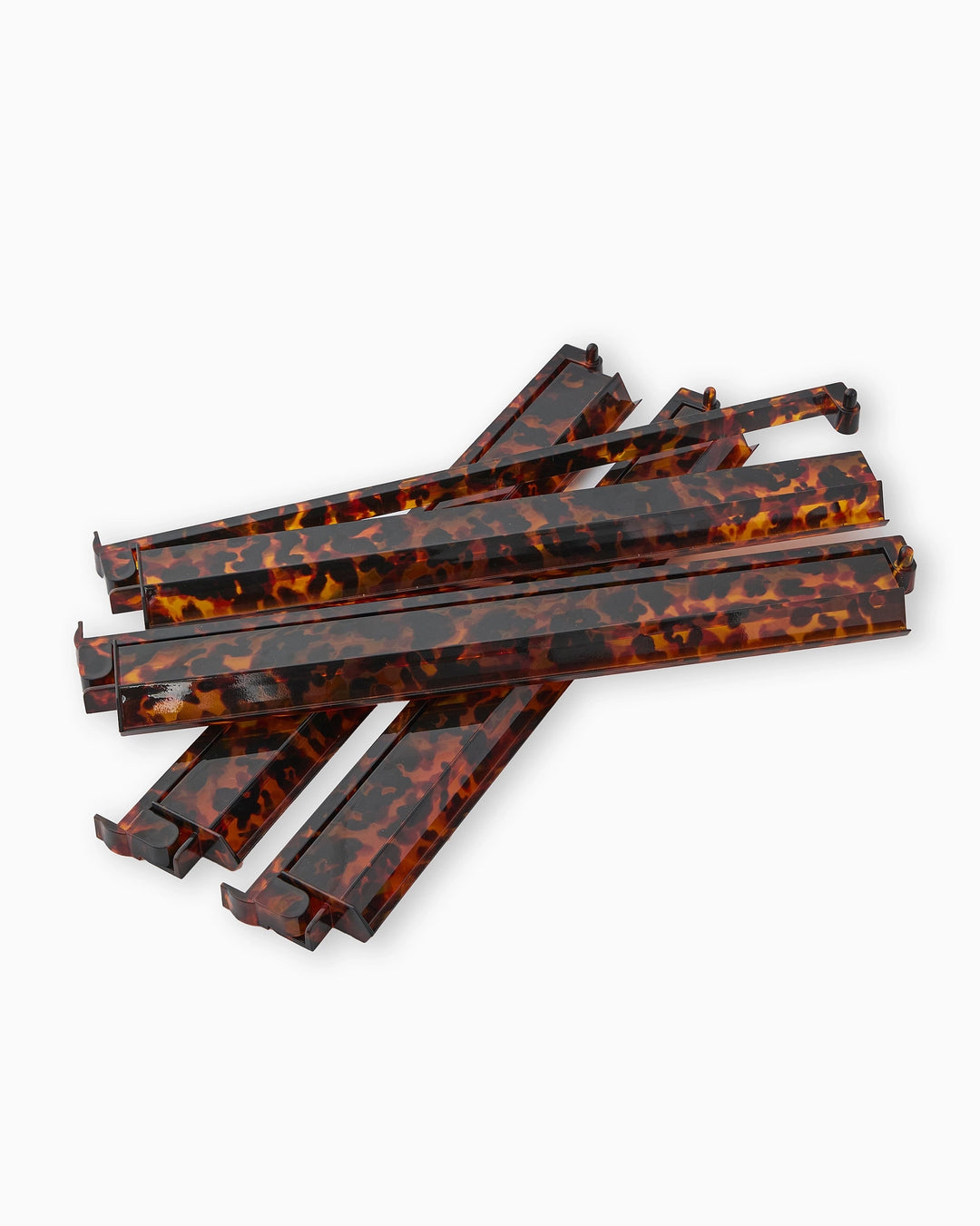 Oh My Mahjong Tortoise Shell Rack & Pusher Set acrylic rack and pusher set for elevated mahjong table styling | Walker Boutique