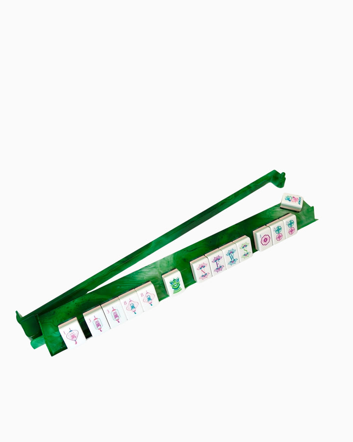 Oh My Mahjong Agate Rack & Pusher Set acrylic rack and pusher set for elevated mahjong table styling | Walker Boutique