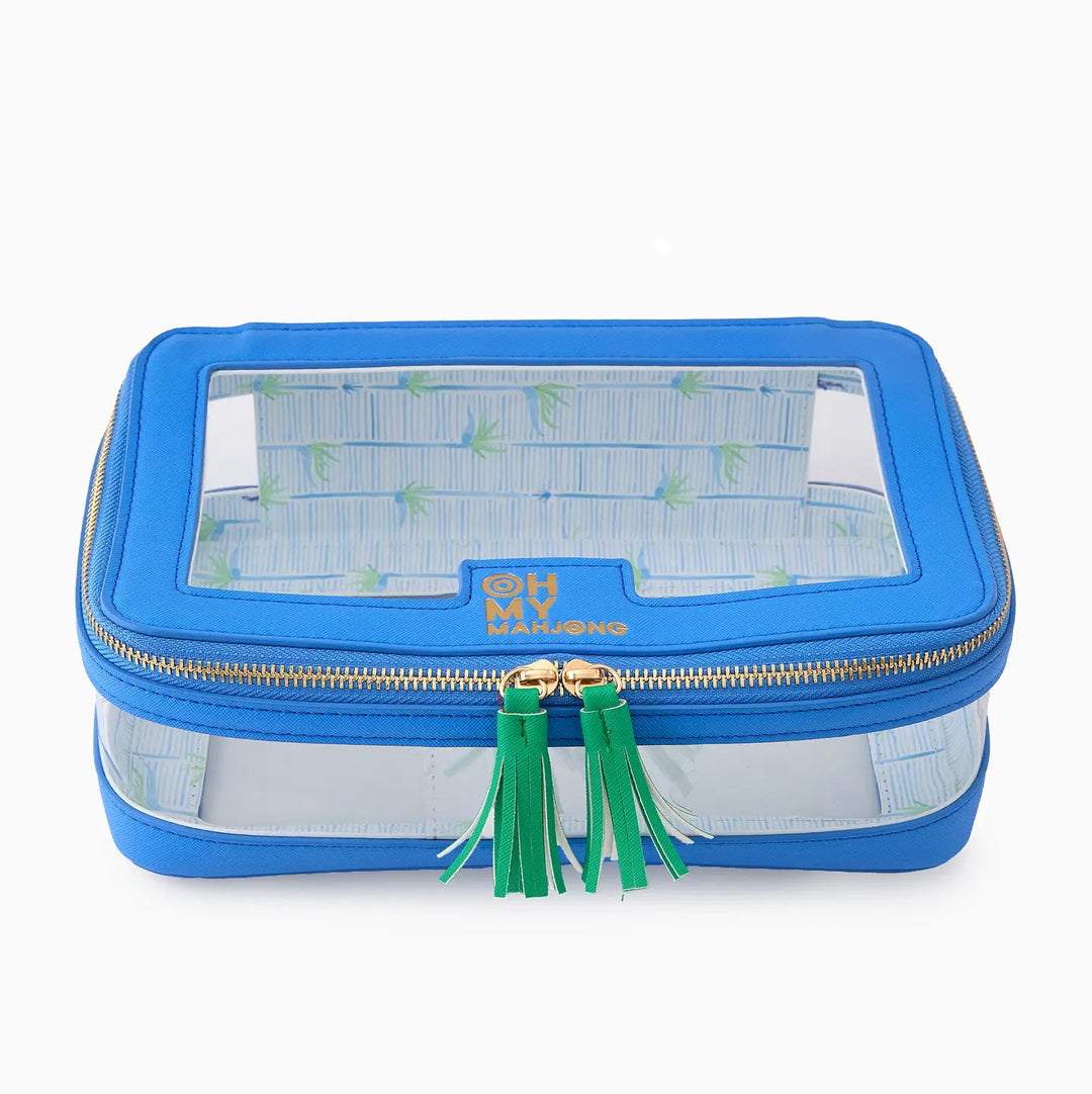 Oh My Mahjong Blue Tile Storage Bag mahjong tile storage bag for organized game night accessories | Walker Boutique