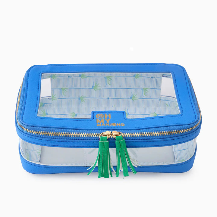 Oh My Mahjong Blue Tile Storage Bag mahjong tile storage bag for organized game night accessories | Walker Boutique