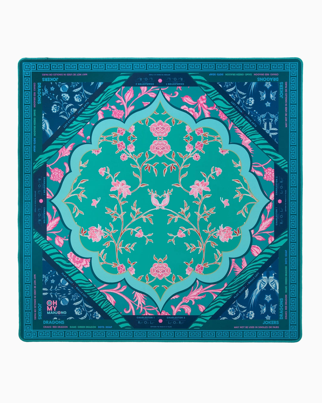 Oh My Mahjong Esme Mat in Tube mahjong mat in tube for stylish game night table setup | Walker Boutique
