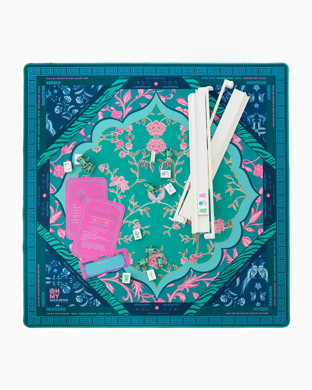 Oh My Mahjong Esme Mat in Tube mahjong mat in tube for stylish game night table setup | Walker Boutique