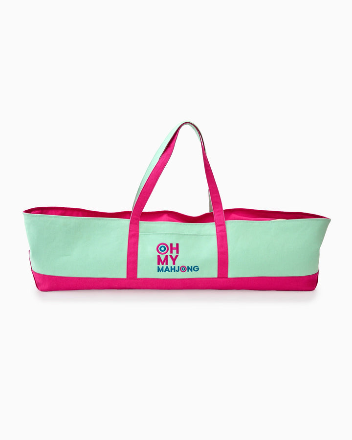 Oh My Mahjong Mint Mat Storage Bag mahjong mat storage bag for travel and game night organization | Walker Boutique