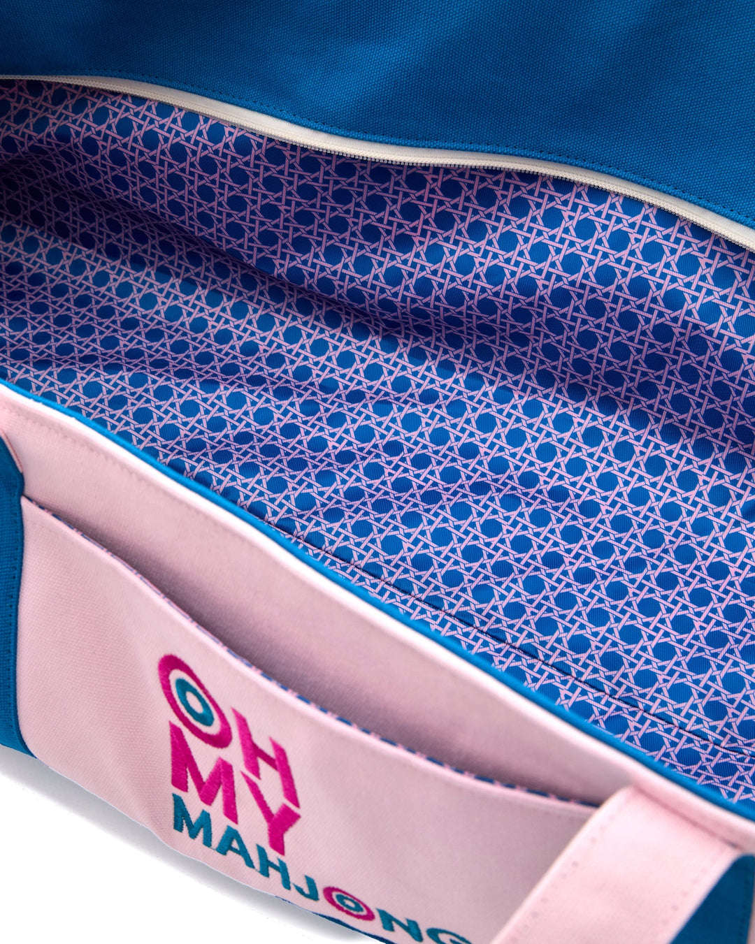 Oh My Mahjong Pink Mat Storage Bag mahjong mat storage bag for travel and game night organization | Walker Boutique