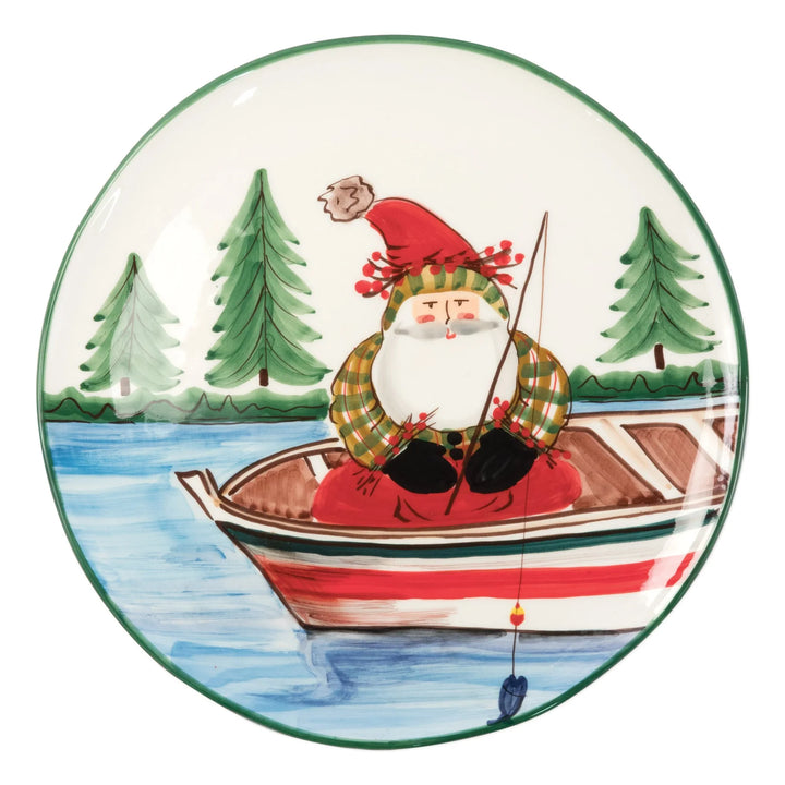 OLD ST. NICK FISHING ROUND PLATTER