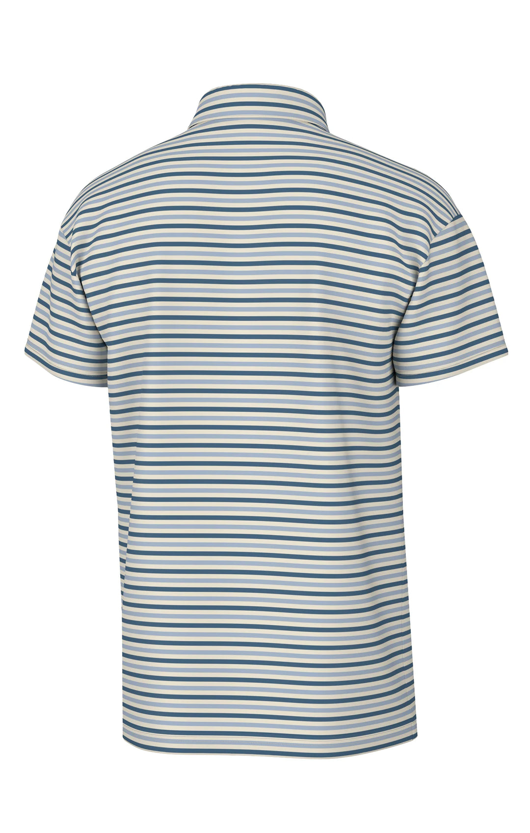 BLUE & CREAM HUMPHREY STRIPE POLO