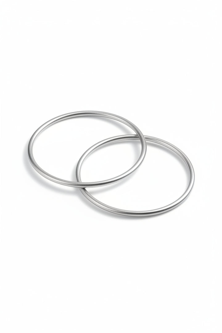 A simple silver metal ring, likely a replacement watch band or fitness tracker strap, shown on a plain white background.