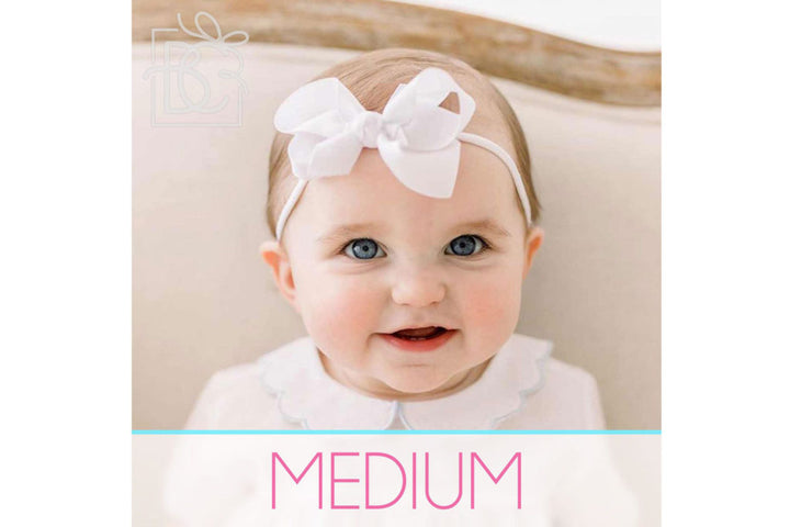 medium bow on baby 