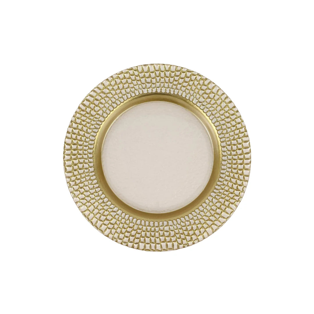Pelli Glass Ivory Salad Plate