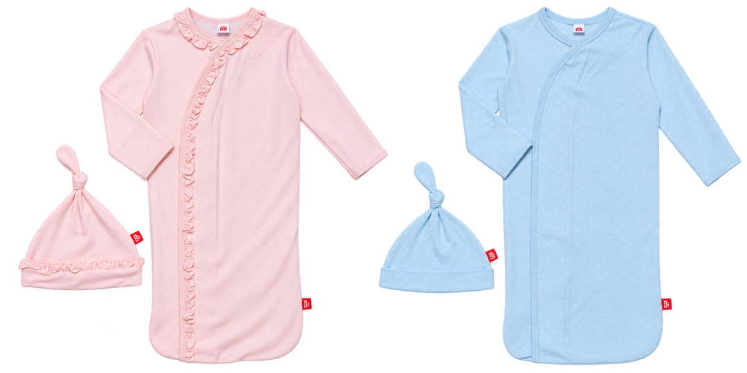 Pin Dot Gown Set