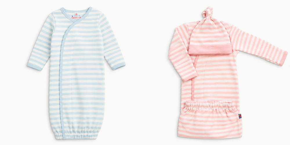 Stripe Organic Cotton Gown Set