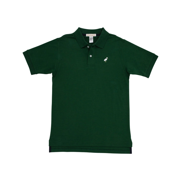 GRIER GREEN WITH RICHMOND RED STORK PRIM & PROPER POLO
