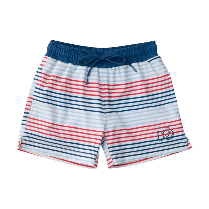 AMERICANA STRIPE BOOGIE BOARD SWIM TRUNK