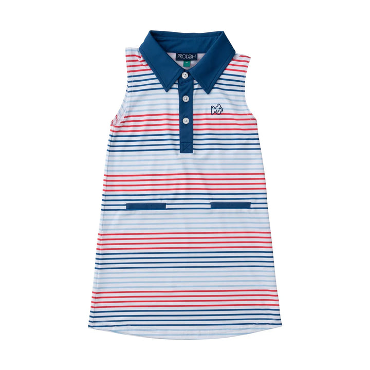 AMERICANA STRIPE PERFORMANCE DRESS