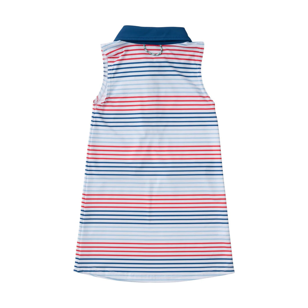 AMERICANA STRIPE PERFORMANCE DRESS