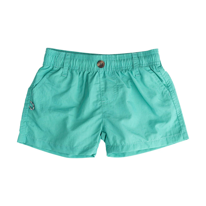 MARINE GREEN BOYS' OUTRIGGER PERFORMANCE SHORT