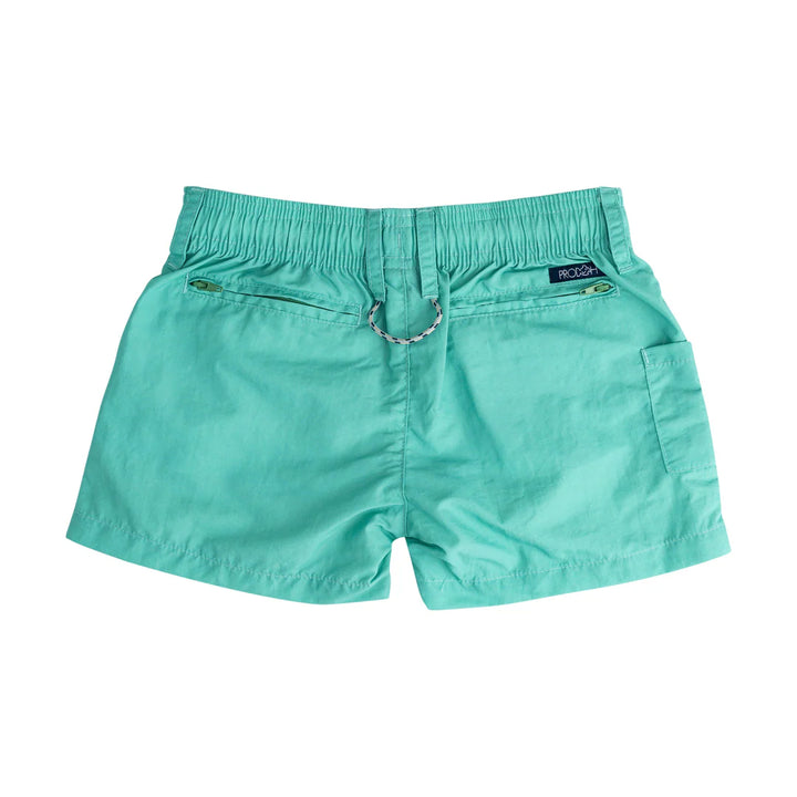MARINE GREEN BOYS' OUTRIGGER PERFORMANCE SHORT