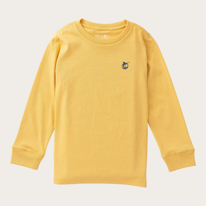 DUCK HUNTING DOG OCHRE KIDS LONG SLEEVE TEE