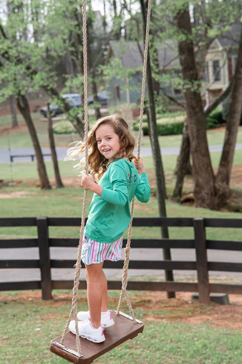 BOW STRIPE GIRLS CAROLINA CATCH SKORT