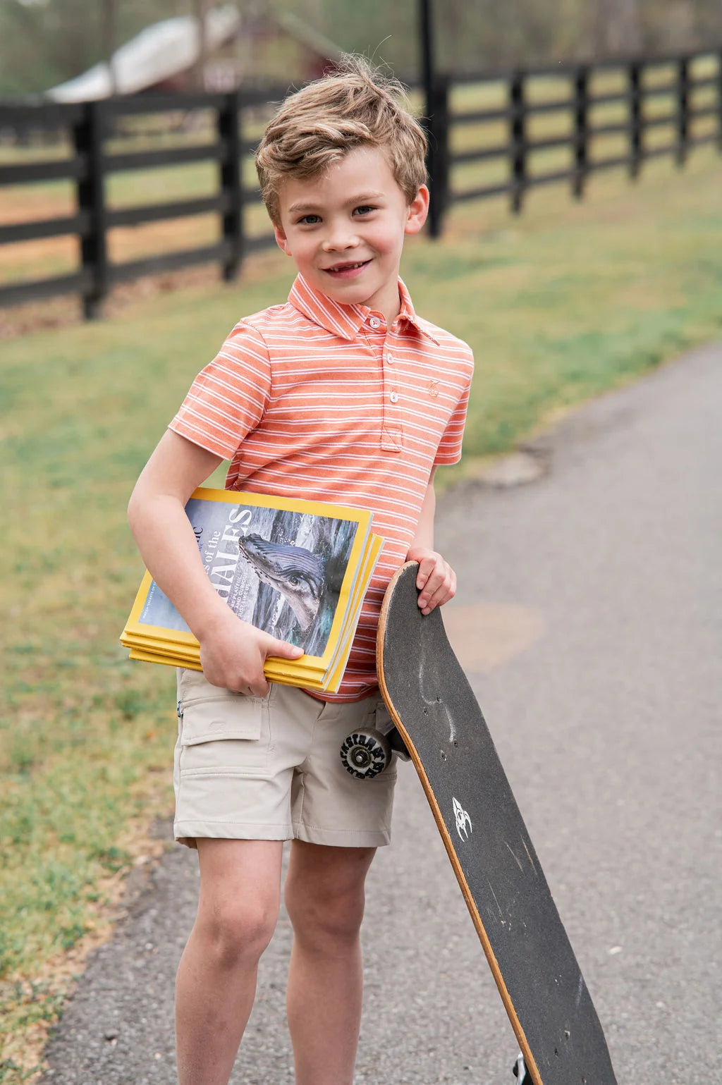 FEATHER GRAY KHAKI BOYS INSHORE PERFORMANCE SHORT