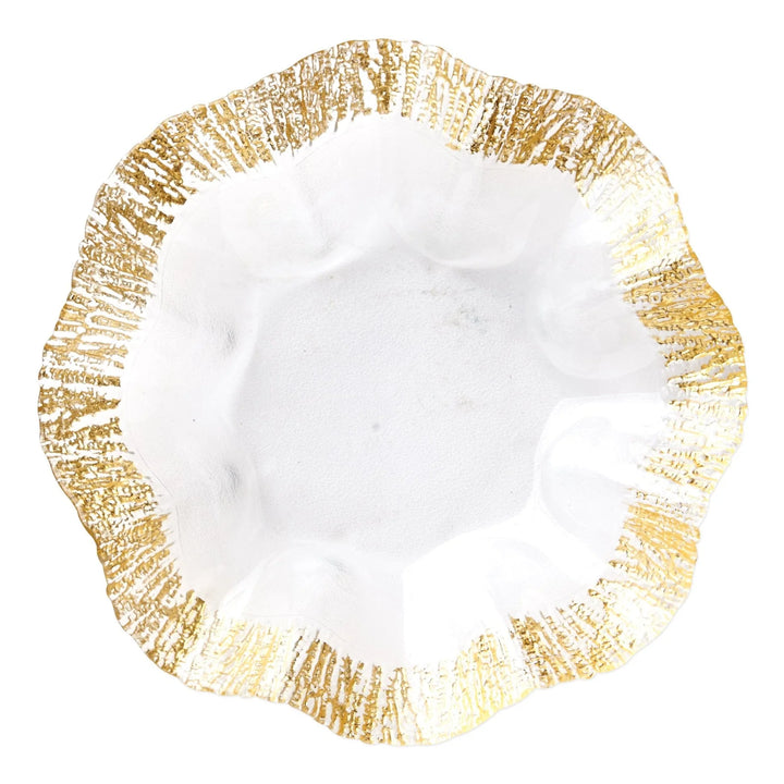 KNIGHT/MEAD: RUFOLO GLASS GOLD PLATTER