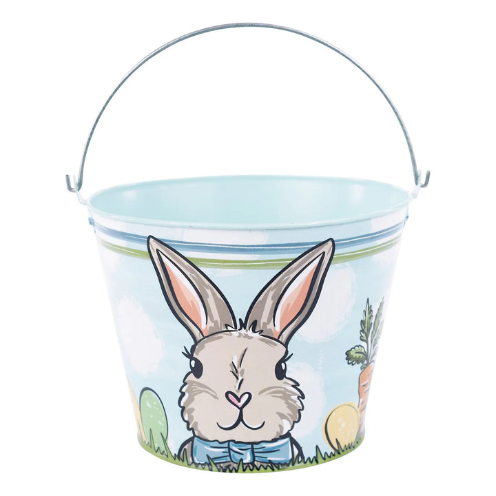 BLUE RABBIT EASTER EGG PAIL