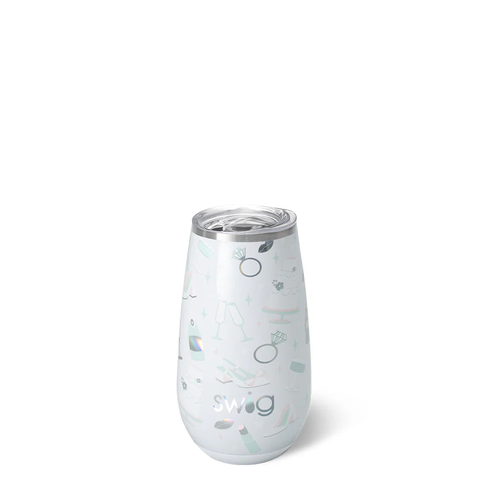 white insulated bottle drink sleeve with clean, minimal design for cold beverages | Walker Boutique