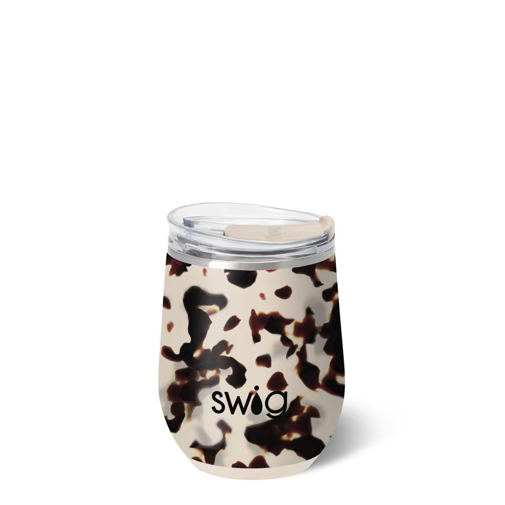 BLONDE TORTOISE STEMLESS WINE CUP 12OZ