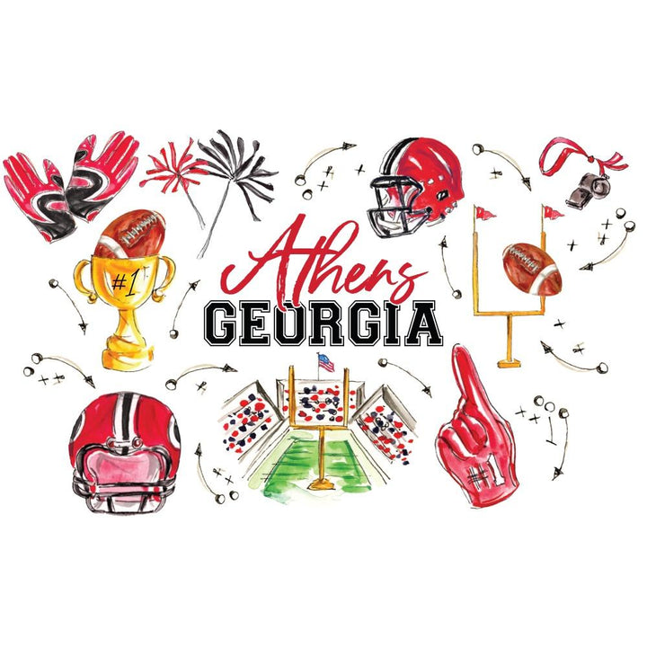 TAILGATES IN ATHENS PARTY TUB REVERSIBLE COVER