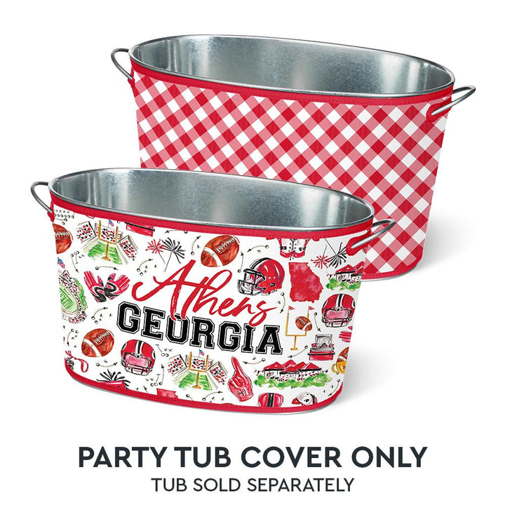 TAILGATES IN ATHENS PARTY TUB REVERSIBLE COVER